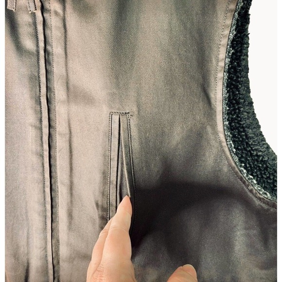 Madison Creek Outfitters Teton Reversible Waxed Twill Vest Mens Size Small $175 - Picture 4 of 13